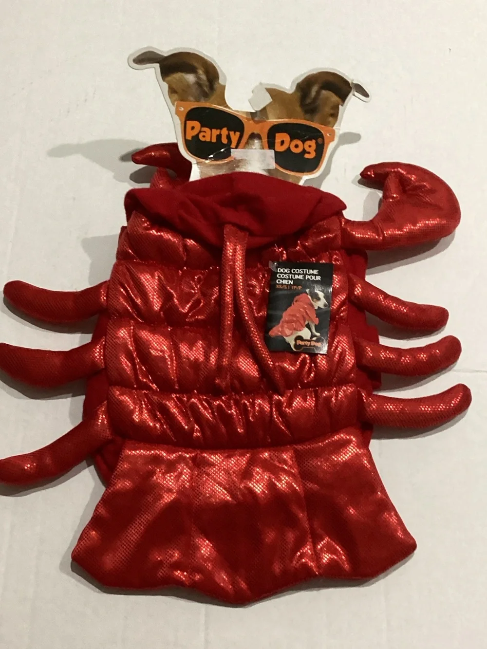 Shiny Red Lobster Pet Costume